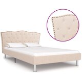 vidaXL Posteljni okvir bež blago 140x200 cm | Shoptok.si