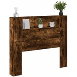  Uzglavlje S LED lampica Dimljeni hrast 120 x 16,5 x 103,5 cm | shoptok.hr