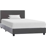 vidaXL Posteljni okvir sivo umetno usnje 100x200 cm | Shoptok.si