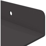  Polica na zidu s policom Zidne 4 pcs Crna 60 x 9 x 2 5 cm - Crna 60 x 9 cm 4 | shoptok.hr