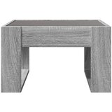 vidaXL Klubska mizica z neskončnimi LED siva sonoma 50x53x30 cm | Shoptok.si