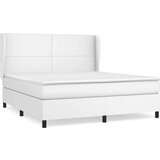  Box spring postelja z vzmetnico bela 180x200 cm umetno usnje, (20788986) | Shoptok.si
