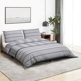  Set posteljine za poplun sivi 135 x 200 cm pamučni | shoptok.hr