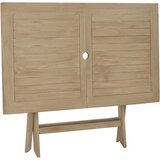  Sklopivi vrtni stol sivi 120 x 70 x 75 cm od masivne tikovine | Eponuda.com