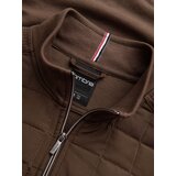 Ombre Lightweight unzipped men's jacket with quilted front - brown | shoptok.hr