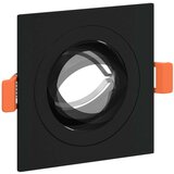 vidaXL Ugrađeni Spotovi 6 kom Četvrtasti GU10 Crni 91x91 mm | shoptok.hr