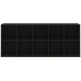 Hammel Furniture Crni modularni sustav polica 169x69 cm Mistral Kubus -