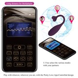 Pretty Love 2024 Vibracijski JajČek Pretty Love Fisherman App Purple | Shoptok.si