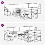  Set vanjskih sofa 9 kom. Prirodna i bež | shoptok.hr