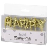 Festa happy stick svećice zlatna happy birthday ( 710105 ) Cene