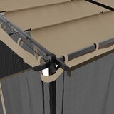  Sjenica s mrežastim smeđesiva 6 x 3 m krem čelična | shoptok.hr