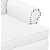  Ljubavni kauč s gumbima Bijela 120 x 65 x 77 cm Umjetna koža | Eponuda.com