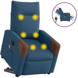  Električna stojna masažna fotelja, plava, tkanina | Shoptok.si