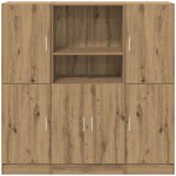 Komplet kuhinjskih omaric 3-delni artisan hrast inženirski les | Shoptok.si