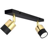  LED spot svetiljka TUBSSON 2xGU10/4,8W/230V crna/zlatna | Eponuda.com