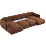 Makamii Sklopiva kutna garnitura boja terakote (u obliku slova "U") Leila – | shoptok.hr