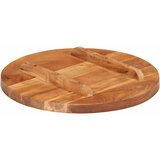 Stolna ploča od masivnog drva bagrema okrugla 25 - 27 mm 40 cm | shoptok.hr