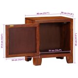  Noćni ormarić 2 kom 40x30x45 cm Puno drvo bagrem | shoptok.hr
