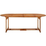 The Living Store Vrtna jedilna miza 220x90x75 cm trden akacijev les - Jedilna Miza, (21467447) | Shoptok.si