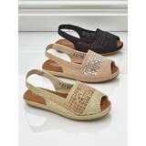 Resti Women's espadrille sandals with rhinestones Belle Sparkle | Shoptok.si