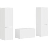  Set TV komoda 5 pcs Visoki sjaj bijela Konstruirano drvo | shoptok.hr