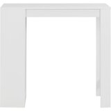  Barski stol s policom bijeli 110 x 50 x 103 cm | shoptok.hr