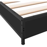  Okvir za krevet crni 135x190 cm konstruirano drvo i metal | Eponuda.com