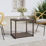 vidaXL Bočni stolić smeđi 55 x 45 x 49 cm od poliratana Cijene