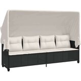  5-dijelna vrtna garnitura od poliratana s jastucima crna | shoptok.hr