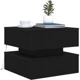  Klub stolić s LED svjetlima crni hrast 50x50x40 cm | Eponuda.ba