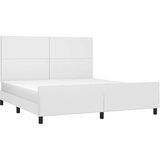  Posteljni okvir z vzglavjem bel 180x200 cm umetno usnje, (20794989) | Shoptok.si