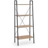 Halmar regal za knjige narvik 148x60 cm crni/hrast sonoma | Eponuda.com