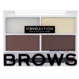 Revolution Relove colour cult brows paletka za obrvi 3,2 g odtenek dark za ženske