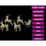 vidaXL LED jelene med 40 LED 5 pcs Multikolor PET | Shoptok.si