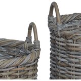 Cvečni koš s shranjevanjem 3 pcs Kubu siva Kubu rattan, (5000285955) | Shoptok.si