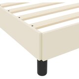  Krevetna konstrukcija s madracem Krema 90 x 200 cm tkanina | shoptok.hr
