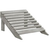  Stolica Adirondack s otomanom i stolićem od jelovine siva | shoptok.hr