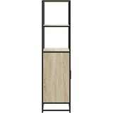 vidaXL Visoka omara sonoma hrast 68x35x139 cm inženirski les in kovina | Shoptok.si