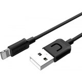 Usams podatkovni kabel U2 SJ097 Lightning 2A dožina 1 m QC - črn | Shoptok.si