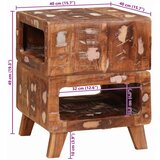  Konačna Stolić Smeđa 40 x 40 x 49 cm Čvrsto drvo iz reciklaže | shoptok.hr