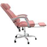  Masažni uredski naslonjač od umjetne kože ružičasti | shoptok.hr