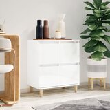  Komoda sjajna bijela 60 x 35 x 70 cm od konstruiranog drva | shoptok.hr