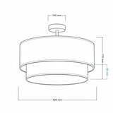  Brilagi - LED plafonski luster BOHO ECO 1xE27/10W/230V prečnik 40 cm bež/krem | Eponuda.com