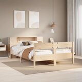 vidaXL Krevet s regalom za knjige bez madraca 120x190 cm od borovine Cijene