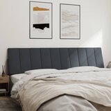  Jastuk za uzglavlje Hanko tamnosivi 193 cm baršunasti - Tamno siva 193 cm 1 | shoptok.hr