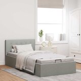  Hidraulični okvir za krevet od tkanine svjetlosivi 100 x 200 cm | Eponuda.com
