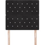  Uzglavlje Crna 100 cm Baršun | shoptok.hr