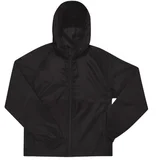 VJETROVKA S KAPULJAČOM ZIP UNISEX B&C # RESET PODLOŽENA VETROVKA ČRNA L