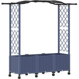 Povišeni krevet s mrežom i krovom Siva 164 x 40 x 144 cm PP | shoptok.hr