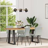 Maison Chic Jedilni stoli - Vzorci stoli 4 kosi svetlo siv žamet A903, (22032049) | Shoptok.si